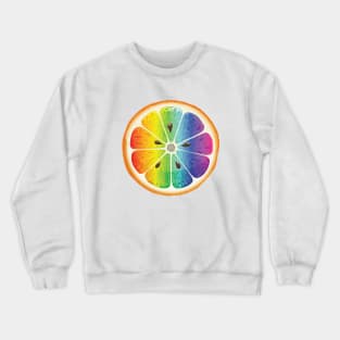 Rainbow Orange Crewneck Sweatshirt